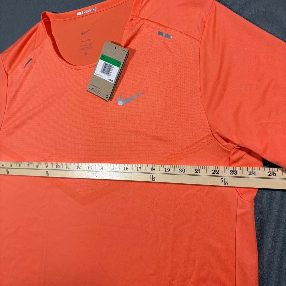 Nike Rise 365 Dri-FIT Short-Sleeve‎ Running Top Salmon/Light Orange CZ9184-643